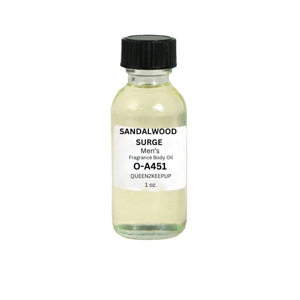 Sandalwood Surge (Men) Body Oil 1 oz Fragrance All Natural Scent